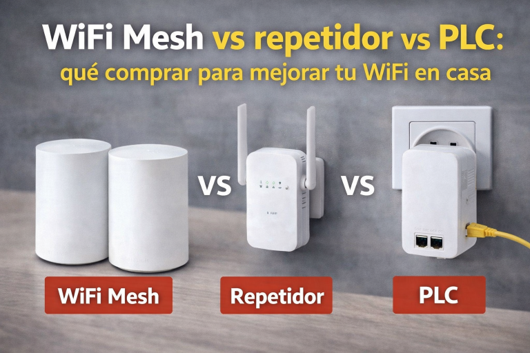 WiFi Mesh vs repetidor vs PLC