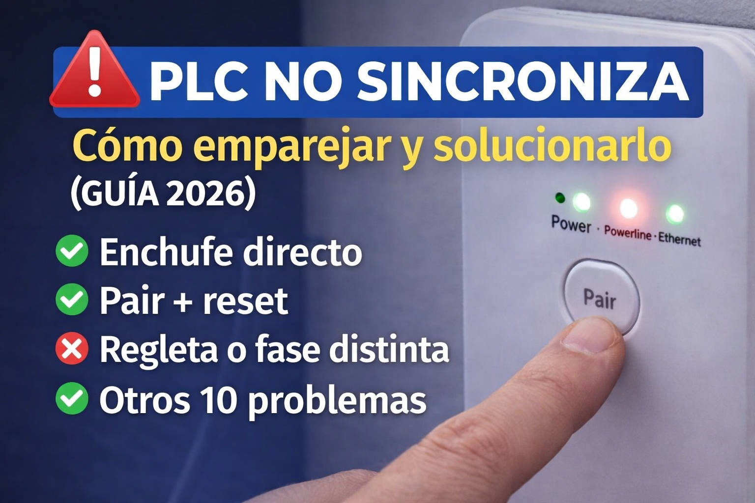 PLC no sincroniza