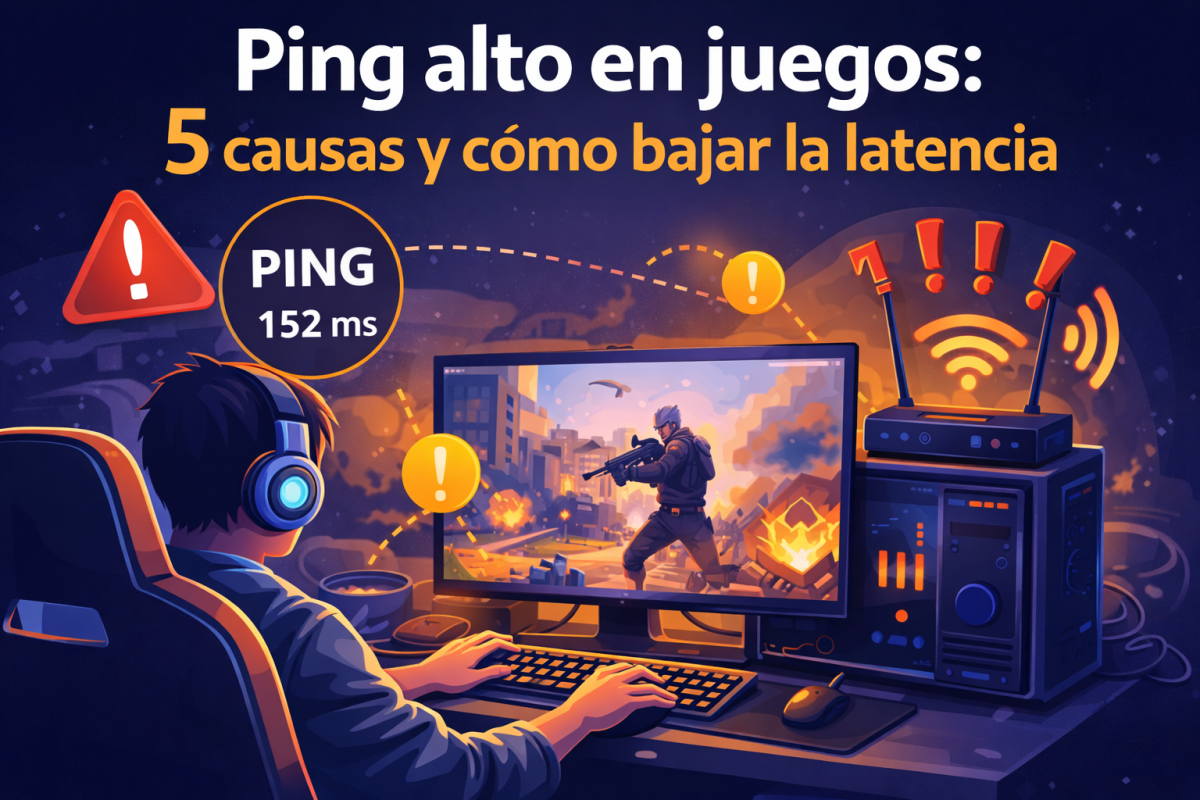 ping alto en juegos