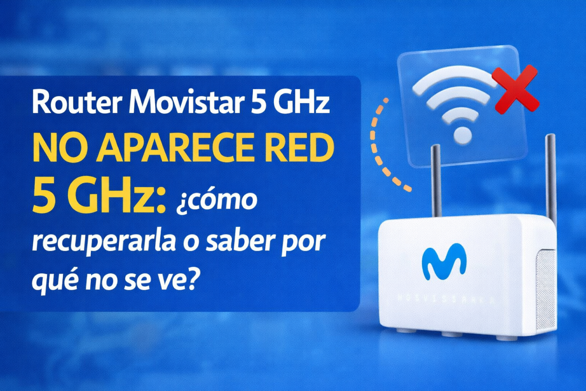 Router Movistar 5 GHz No aparece red