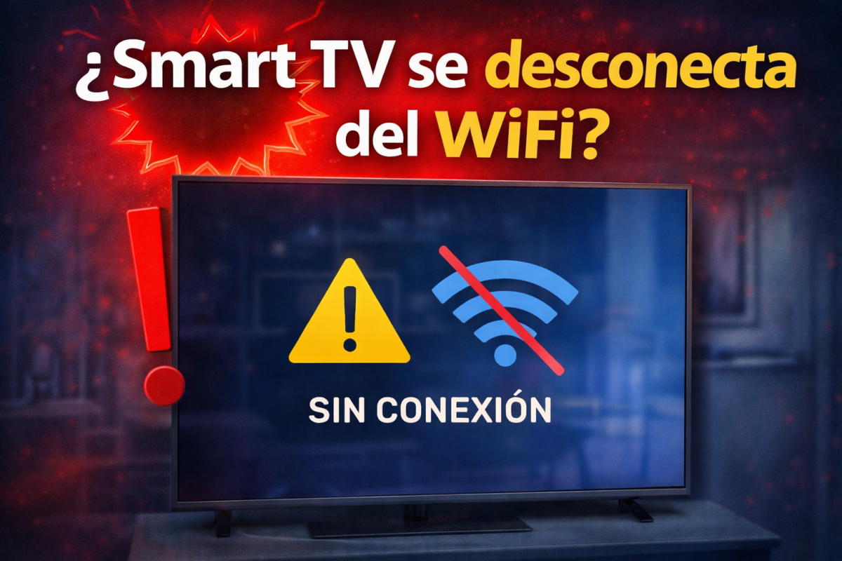 smart tv se desconecta del wifi sin conexión en pantalla