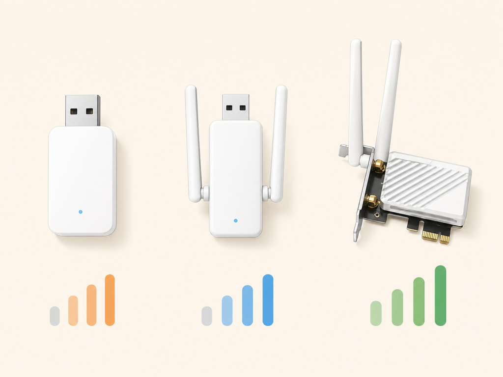 Comparativa visual de tres modelos de  mejor PLC para casa en 2026