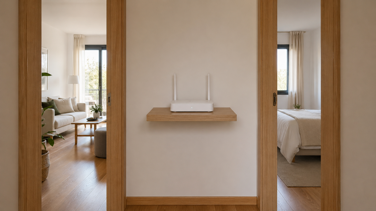 donde colocar el router en casa para mejor cobertura wifi posición ideal central