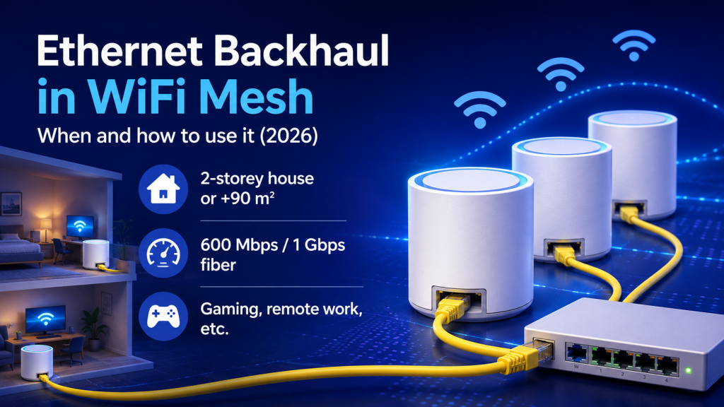 ethernet backhaul wifi mesh three setup options star daisy chain existing wiring