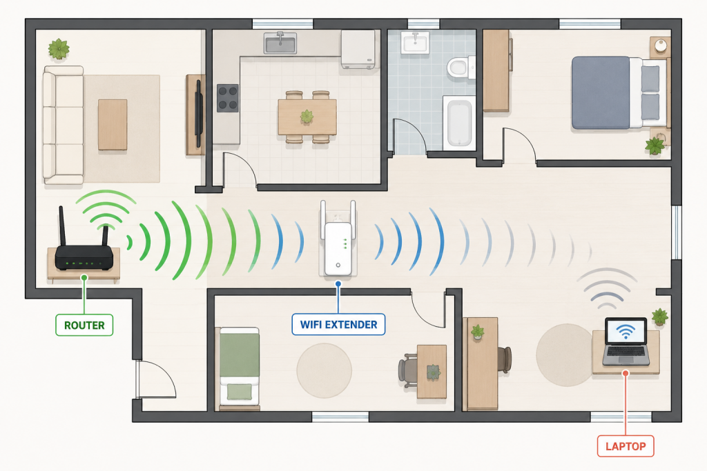 portatil wifi lento solucion extensor wifi o sistema mesh
