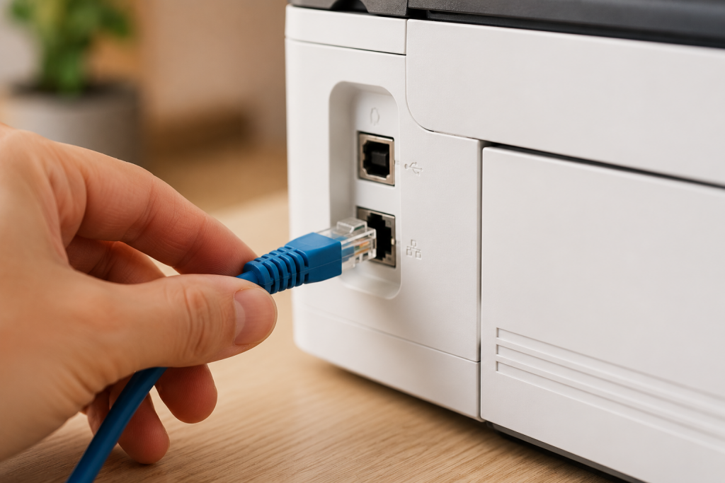 impresora no encuentra wifi solución cable ethernet definitiva