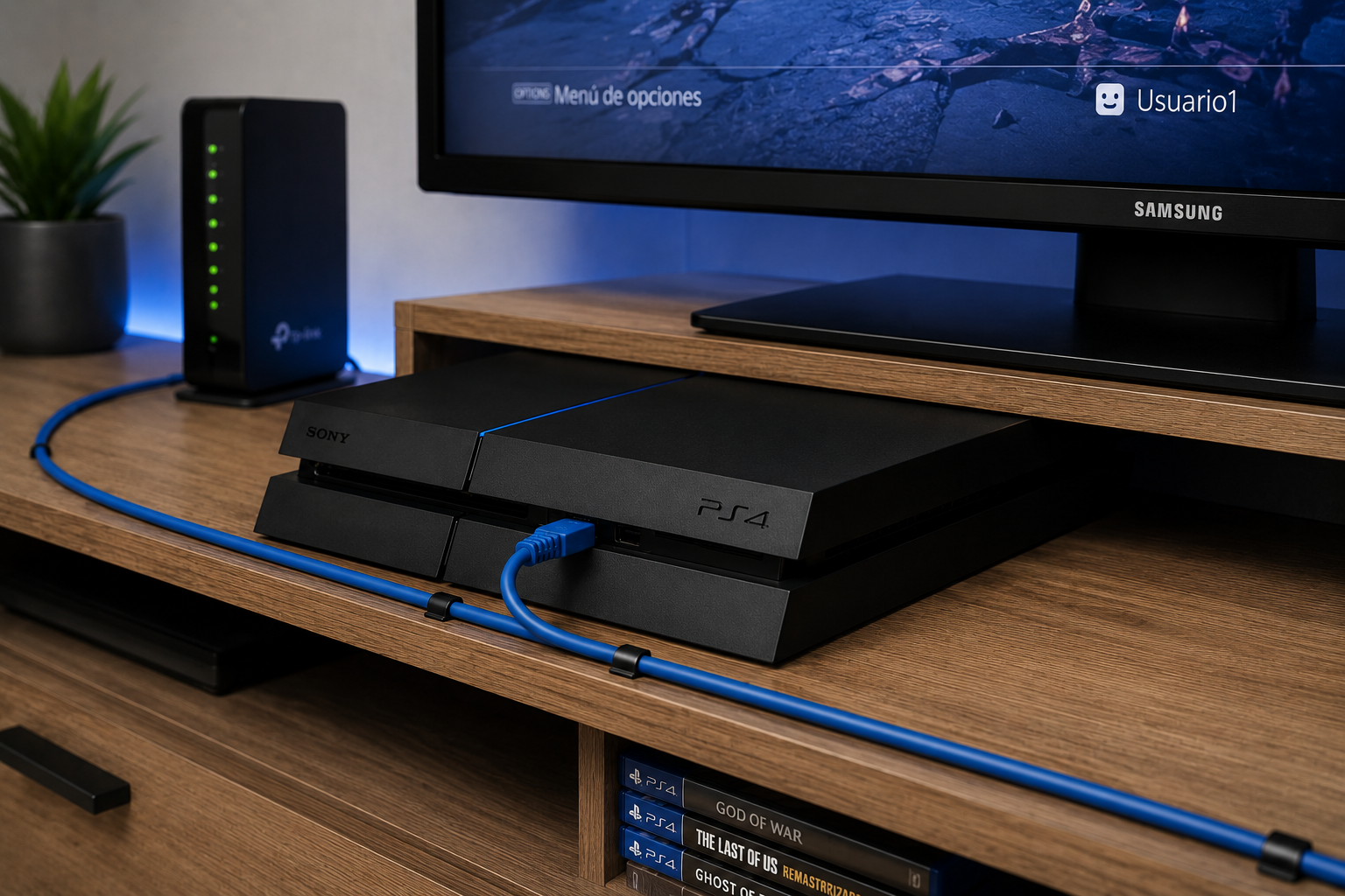 ps4 no se conecta al wifi solución definitiva cable ethernet gaming ping bajo