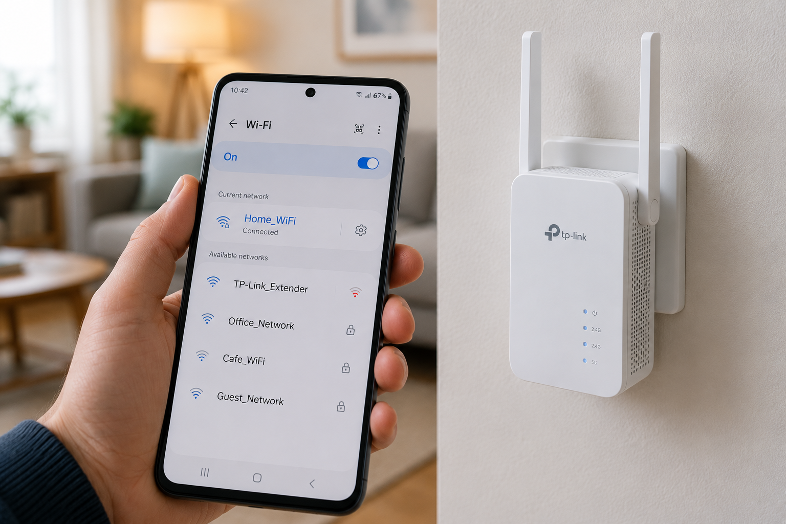 android no se conecta al wifi solución señal débil repetidor wifi cobertura casa