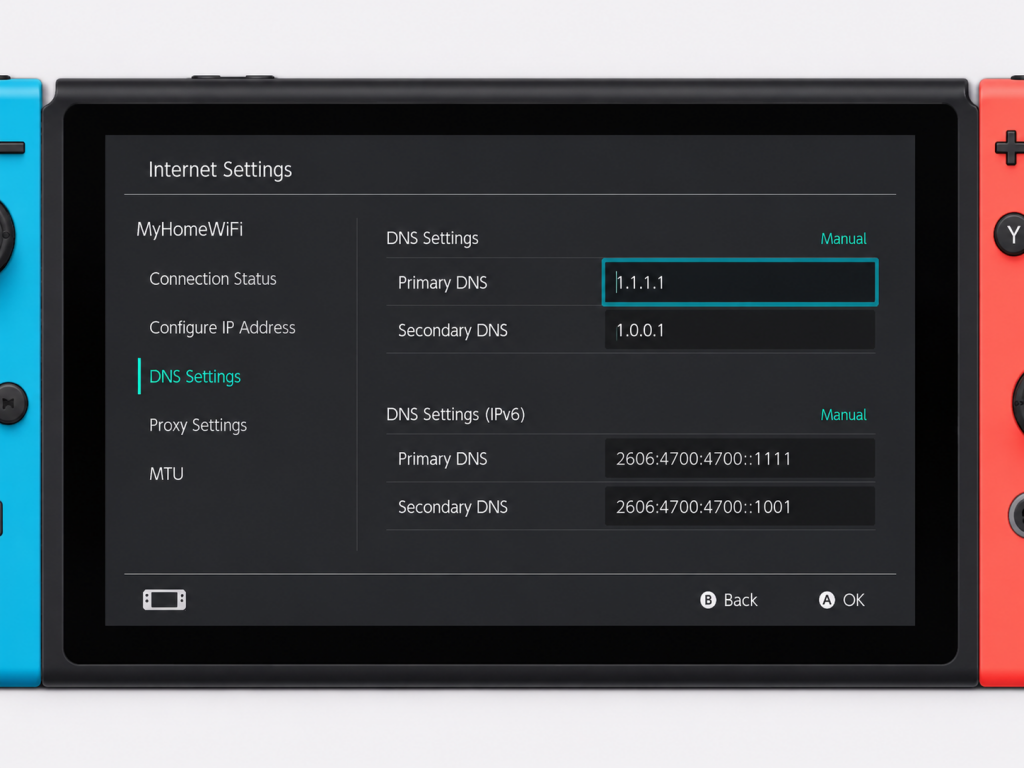 nintendo switch keeps disconnecting from wifi dns settings fix google 8.8.8.8