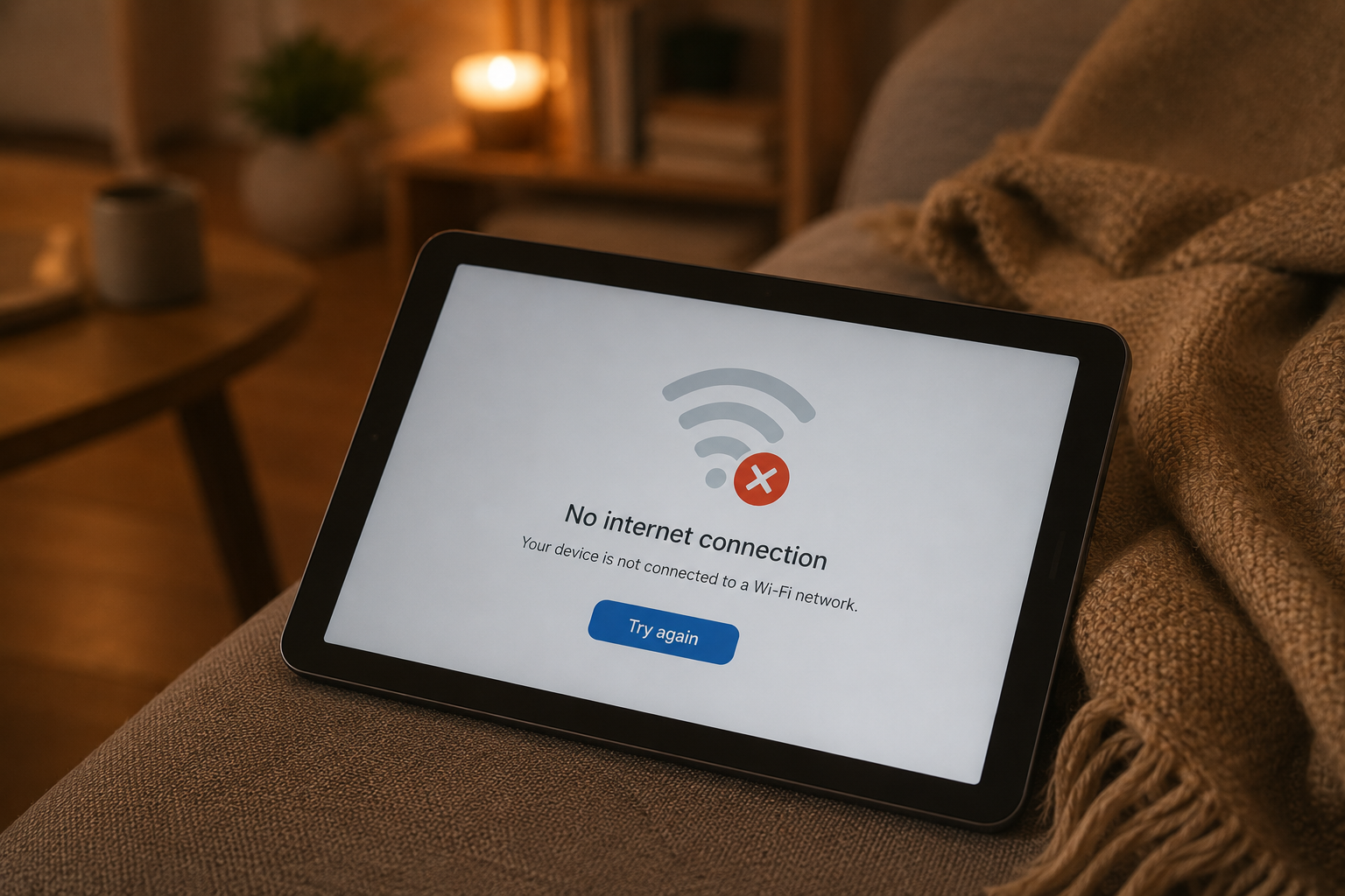 tablet no se conecta al wifi causas más frecuentes pantalla error icono wifi