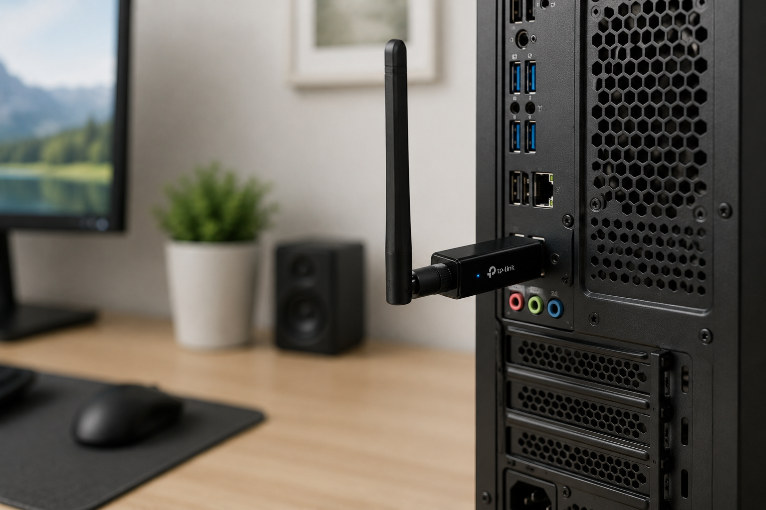 mejor adaptador wifi usb para ordenador sobremesa sin wifi o portátil lento