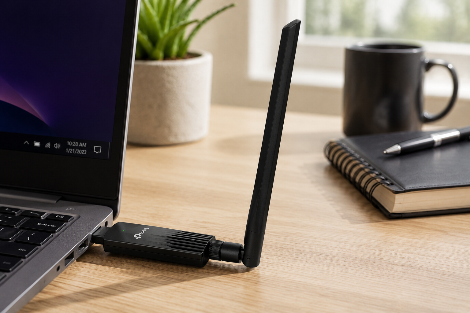 mejor adaptador wifi usb tp-link archer t3u plus antena alta ganancia largo alcance