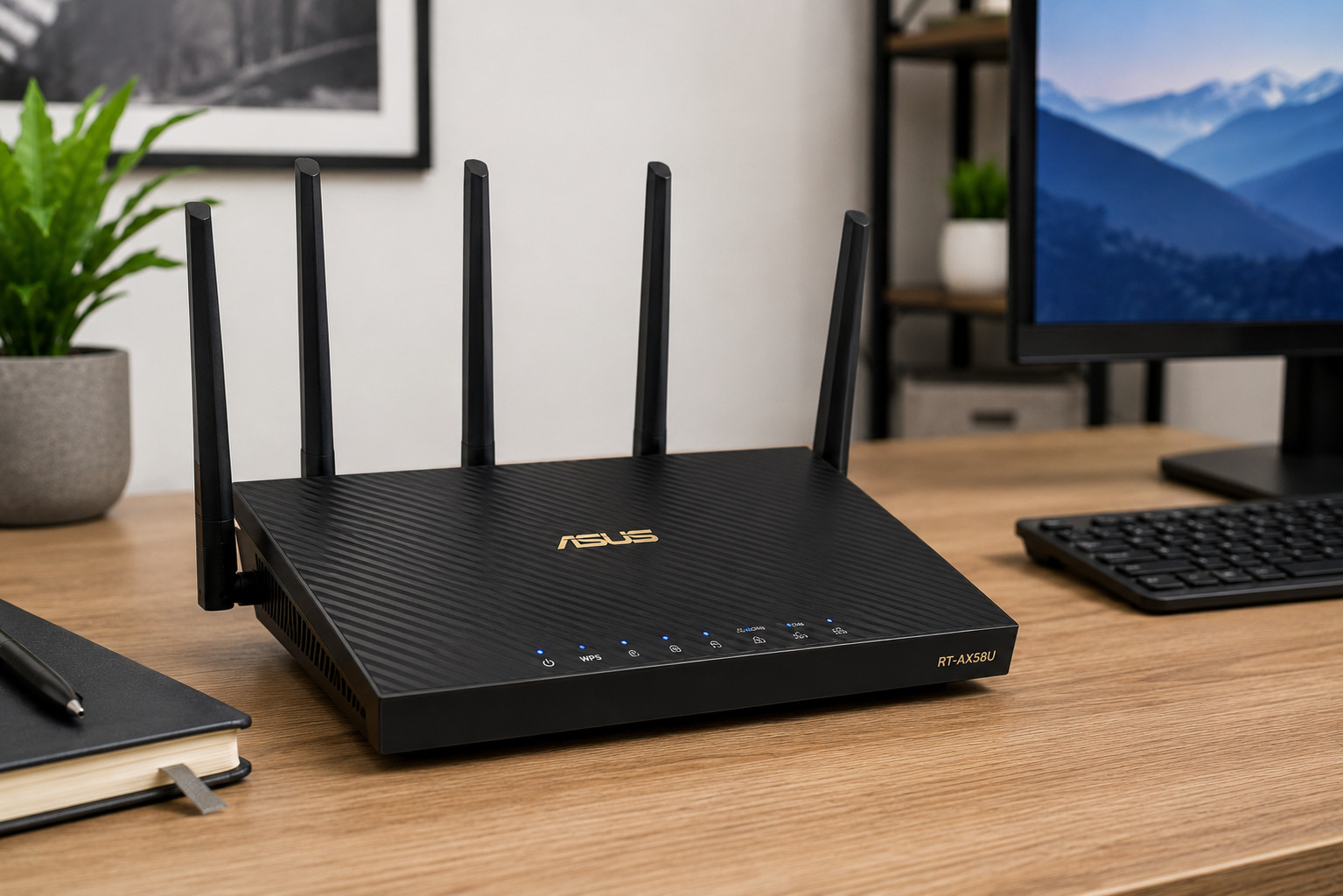 mejor router fibra 600 mbps asus rt-ax58u wifi 6 firmware asuswrt aiMesh