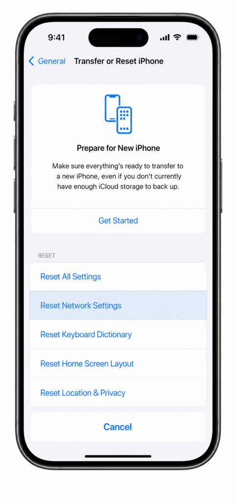  iphone not connecting to wifi fix reset network settings ios step by step