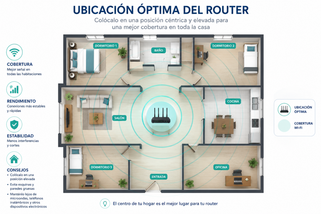 mejorar senal wifi sin cambiar router posicion canal firmware repetidor extensor soluciones 2026