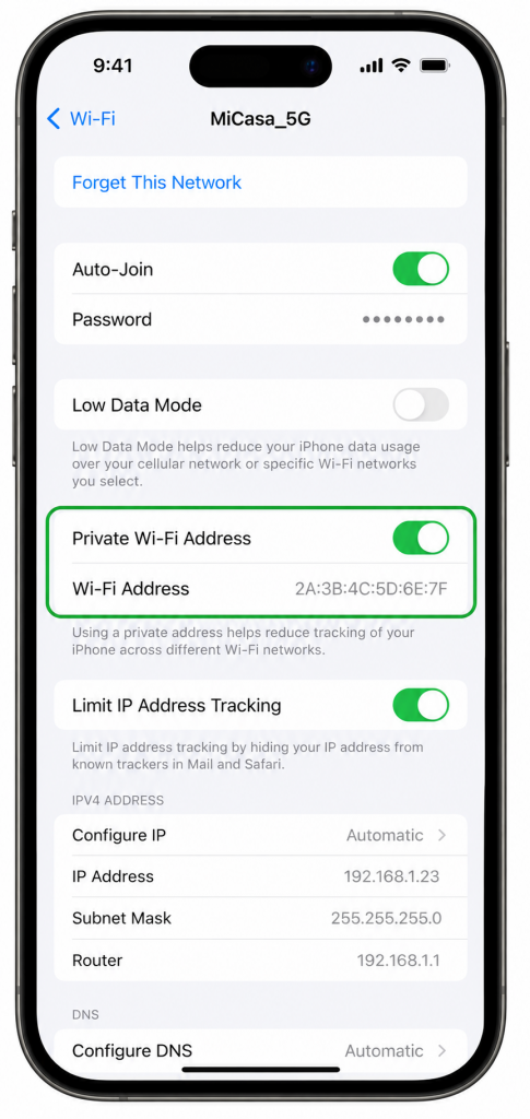 iphone not connecting to wifi fix prevention private wifi address auto join settings 2026