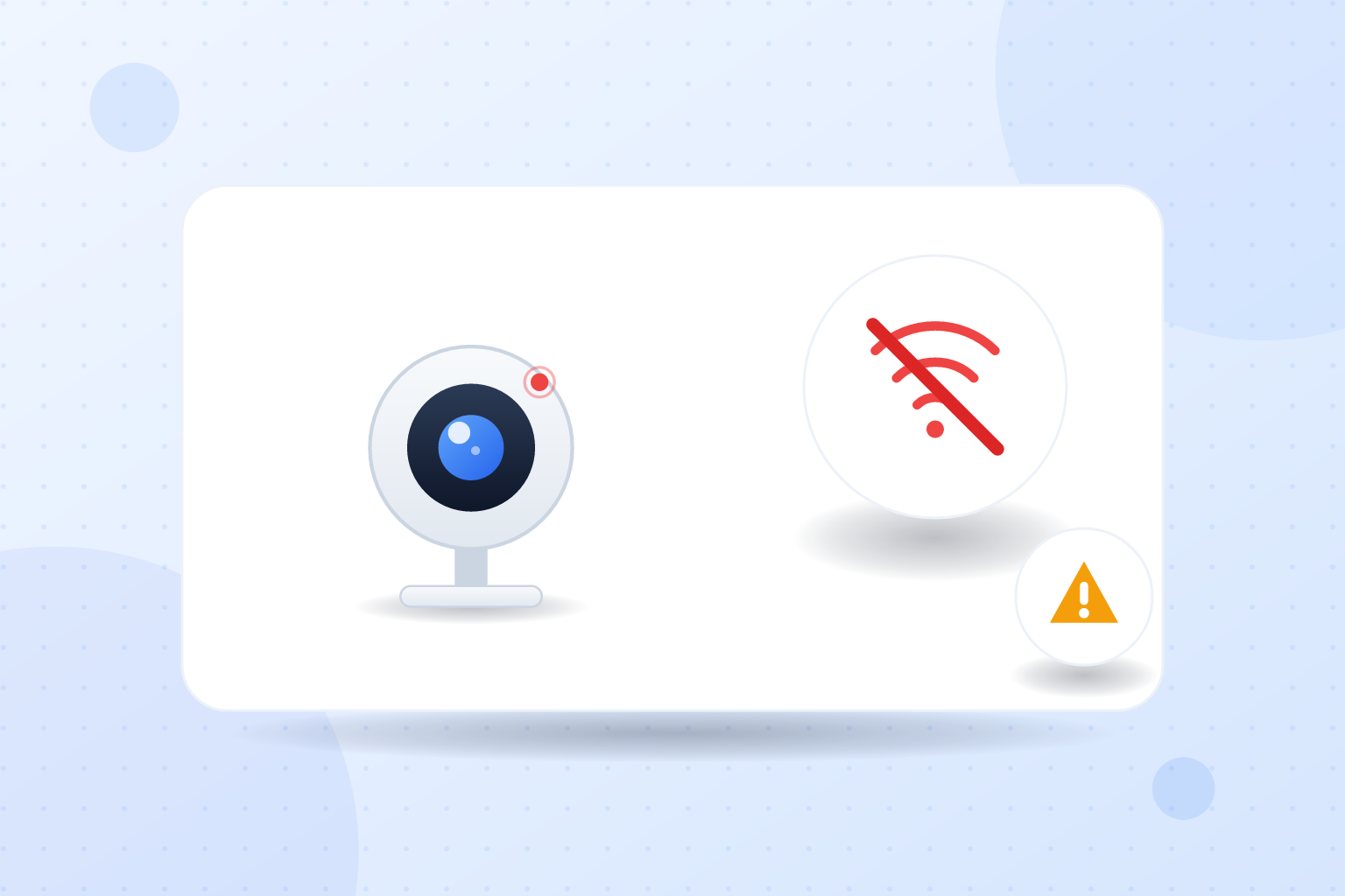 camara wifi se desconecta de la red mostrando sin conexión en la app