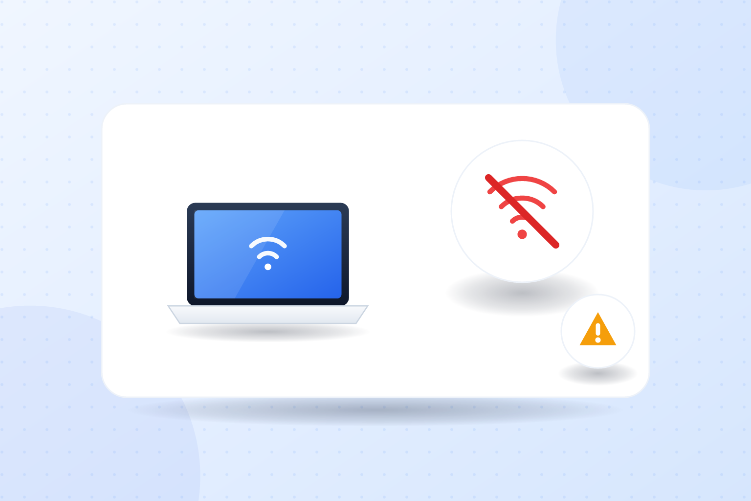 is public wifi safe laptop connected at a coffee shop with warning sign
