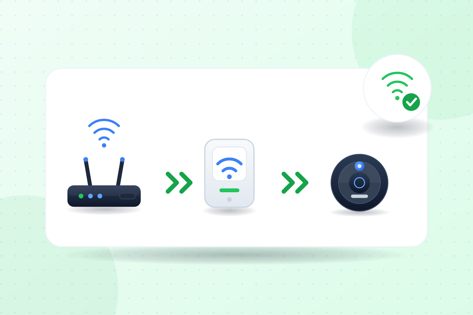repetidor wifi manteniendo conectado al robot aspirador en toda la casa