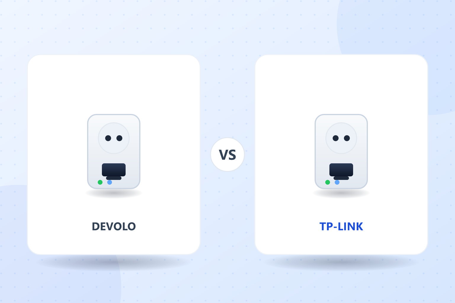 comparativa devolo vs tp-link plc enchufados en la pared