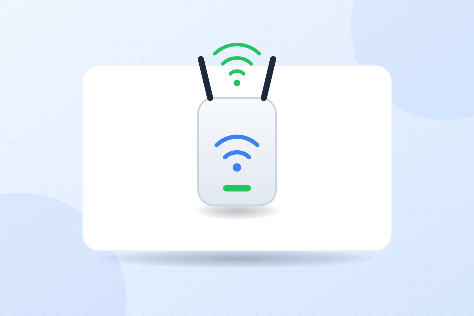 led de señal del repetidor tp-link indicando buena conexión