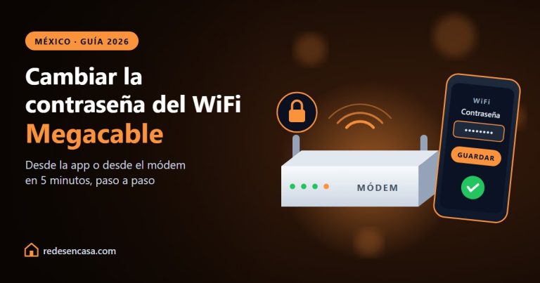 Cambiar contraseña WiFi Megacable desde la app o el módem