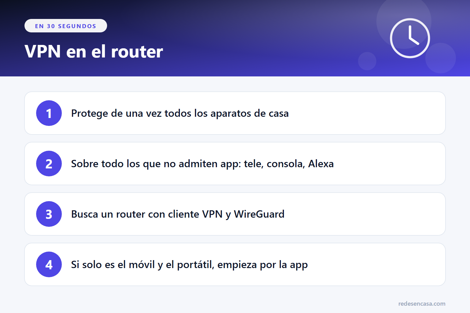 En 30 segundos: VPN en el router: la tele, la consola y todos los aparatos de casa protegidos de una vez